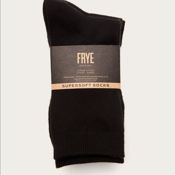 Frye 3 Pack Super Soft Crew Socks, NWT